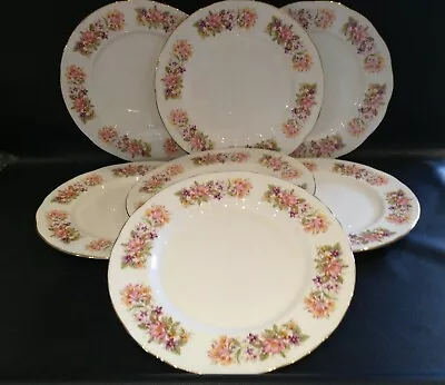 Buy Colclough China Wayside Honeysuckle Dinner Plates X 7 Size 10 Inches  • 39.95£