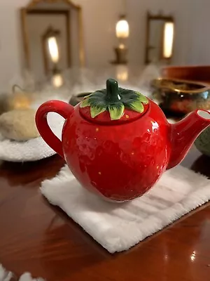 Buy Whimsical Strawberry Teapot: Delightful Charm From The Cottage Garden Collection • 17.50£