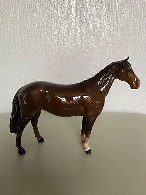 Buy Beswick Huntsman's Horse 1484 Brown Gloss Perfect Condition • 27£