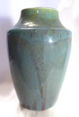 Buy Rare Devonmoor Art Pottery Turquoise Drip Glaze Vase • 70.18£