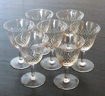 Buy 7 Glasses Porto Crystal Engraved DAUM The 50 • 90.74£