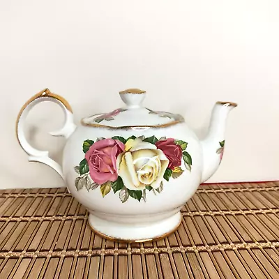 Buy Lady Sylvia Teapot With Lid Queen Anne Fine Bone China Floral Pattern • 96.50£