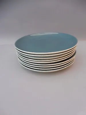 Buy Poole Pottery  Cameo Blue  Twin Tone  Nine Side Tea Plates • 12.99£