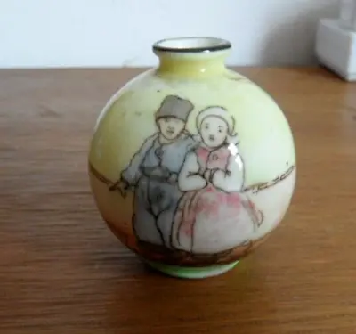 Buy Royal Doulton Series Ware Dutch Scene Miniature  Vase. • 50£