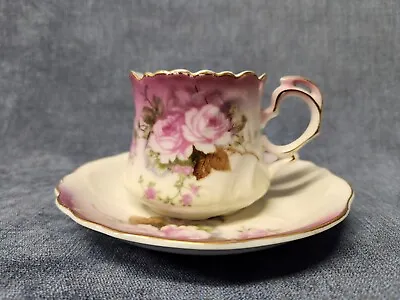 Buy Set 4 Lefton China Heavenly Rose Floral 4 Cups Saucers S-1B • 118.74£
