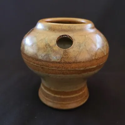 Buy Art Pottery WISHON HARRELL Vase California Stoneware Earth Tones Vintage 4½ T • 48.77£