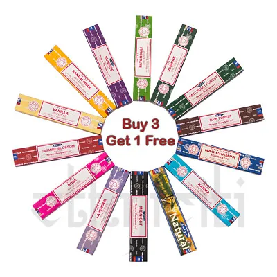 Buy ⭐SATYA Incense Sticks Genuine Nag Champa Insence Joss 15g Mix Match Fragrance⭐ • 1.99£