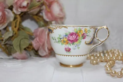 Buy Royal Stafford Bone China Tea Cup  Gloria  7cm Tall Pink & Yellow Flowers 45 • 6£