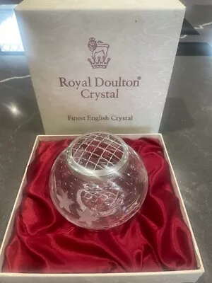 Buy Royal Doulton Finest English Crystal Rose Bowl • 15£