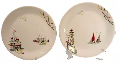 Buy Mid Century 1950's Alfred Meakin Sea Breezes Dinner Plate X2, Vintage Retro. • 14.99£