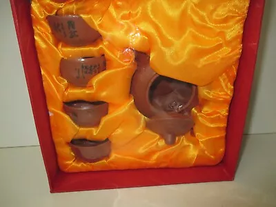 Buy Traditional Chinese Clay Tea Set Gift Boxed. • 19.01£
