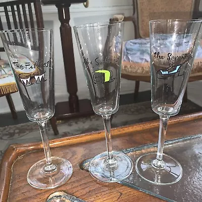 Buy Vintage 50s 60s 70s Turn Of The Century Champagne Glasses Decades • 14.39£