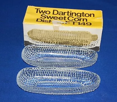 Buy Two Dartington Crystal Sweetcorn Dishes, Frank Thrower Design, In Original Box.  • 16.99£