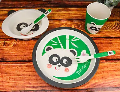 Buy Ebros Whimsical China Giant Panda 5 Piece Dinnerware Set For Children • 25.60£