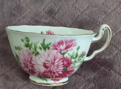 Buy Adderley Fine Bone China 4/434 Pink Floral Tea Cup • 21.45£