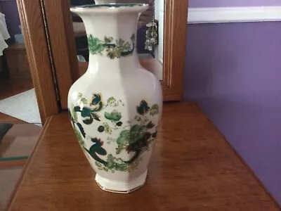 Buy Mason Ironstone Chartreuse 10  Tall Vase Made In England Flowers Green Vines • 110.46£