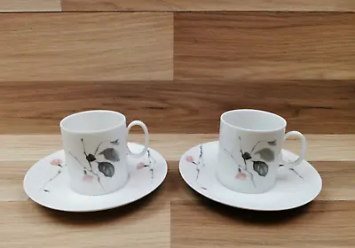 Buy 2 X Vintage Thomas Germany Quince Porcelain Coffee Cups Saucers • 10.99£