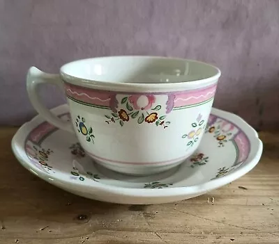 Buy Laura Ashley  ALICE  Vintage 1980s Tea Cup/Saucer Set Pink White Floral  • 13£
