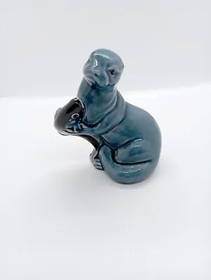 Buy Vintage Poole Pottery Otter With Fish Ornament Figure,11.5cm,Ideal Birthday Gift • 10£