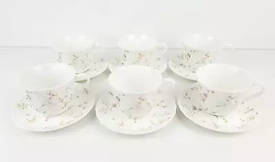 Buy 6 X Set Of Wedgwood Campion Tea Cups & Saucers Set • 22.99£