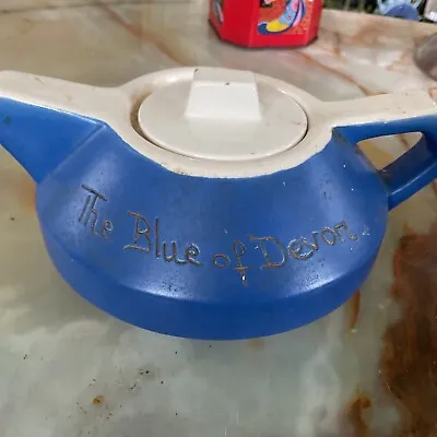 Buy Devon Moor England Blue Teapot Devon Pottery • 4.99£