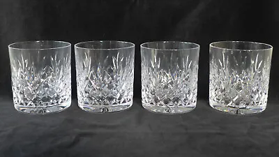 Buy A Set Of Four Atlantis Crystal Meridian Pattern Old-fashiond Size Whisky Glasses • 30£