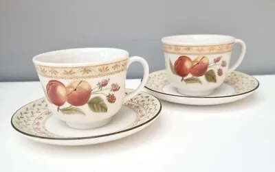 Buy Johnson Brothers Fruit Sampler 2 Sets Of Cups And Saucers ~ Multiple Sets  • 7£