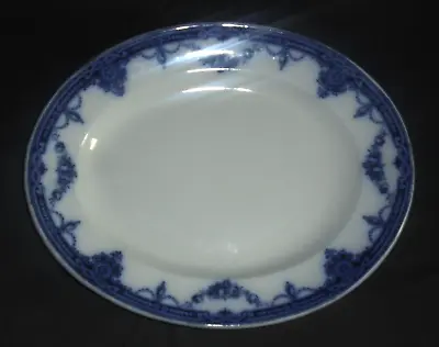 Buy Vintage Hancock And Son Flow Blue Opaque China Belmont Meat Plate 10.5 X 8.5  • 9.99£