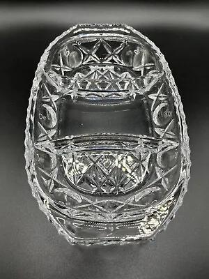 Buy BOHEMIAN CZECH REPUBLIC Lead Crystal Over 24% PBO 3 Section Divided Tray 8.5  • 26.52£