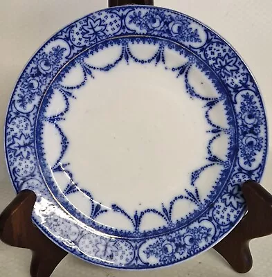 Buy Vintage Royal Vale Longton MJC Blue & White Side Plate Made In England • 5£
