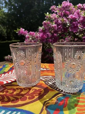 Buy Early American McKee & Brothers Stars And Stipes Clear Colorless Whiskey Glasses • 22.67£