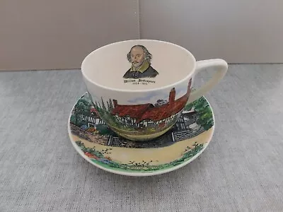 Buy Vintage Crown Devon Fieldings William Shakespeare Large Cup And Saucer • 10£