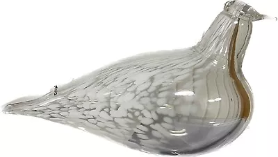 Buy Muurla Finland Glass Bird White & Clear With Sticker • 142.21£