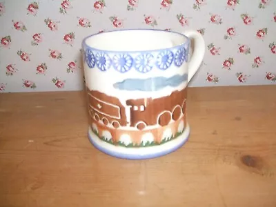 Buy Brixton Pottery Brown Orient  Express Spongeware Mug 2¾   First Unused Free Post • 15£