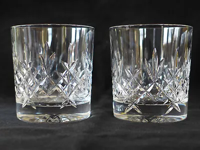 Buy Pair Of Edinburgh Crystal Lomond Pattern Whisky Glasses In Excellent Condition • 20£