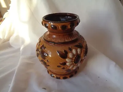 Buy Vintage West German Pottery Vase Scheurich? 19 Cm High • 8£