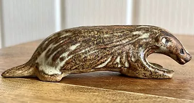 Buy Vintage Tremar Pottery Stoneware Badger Animal Figure Rustic Beige Brown 4” • 9.95£