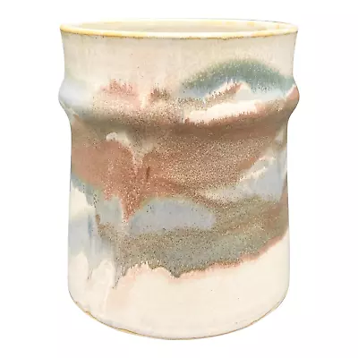 Buy Vintage Signed Southwest Style Studio Pottery Cachepot Or Utensil Holder • 167.83£