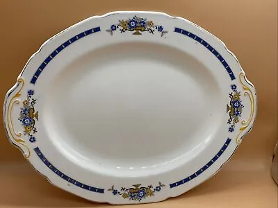 Buy GRINDLEY Serving  Balmoral  Antique Bowl Blues And Golds 10.5  Platter TUNSTALL • 12.99£