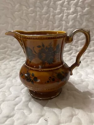 Buy Vintage England Lord Nelson Pottery 12-68 Sienna Brown 5 1/2  Pitcher • 16.16£