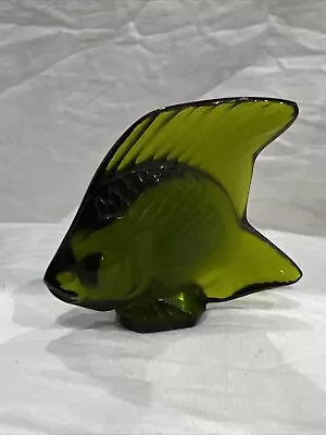 Buy Lalique France Fish Sculpture In 'Lime Green/Gold' No Box • 95.32£