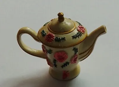 Buy Shudehill Miniature Mini Resin 3d Pink Floral Teapot Trinket Pot/dish Vgc • 5£