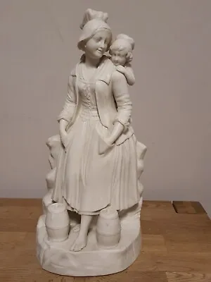 Buy Minton Parian Ware Figure   Market Girl  Art Union Of Great Britain. Circa 1870 • 25£