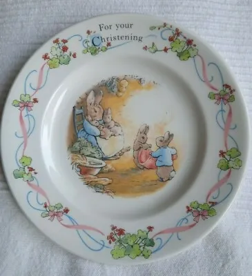 Buy Peter Rabbit 'For Your Christening' Plate • 8£