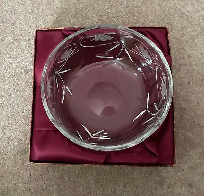 Buy  Doulton  International Large Crystal Etched  Bowl Boxed • 15£