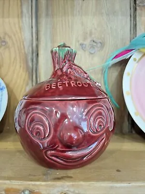 Buy Vintage SylvaC Beetroot Funny Face Ceramic Lidded Pot 4553. Great Condition • 12£