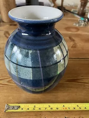 Buy Tdg3 The Tain Pottery The National Trust For Scotland Blue Decorative Vase • 19.99£