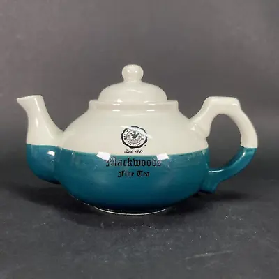 Buy MACKWOODS Limited Ceylon Tea Mini 2-Tone Ceramic Teapot Cream Dark Green HTF • 47.46£