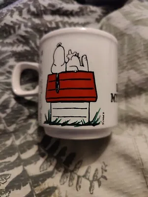 Buy Vintage 1960s Snoopy Pottery Mug Schulz Mug   I Love My Home   8.5cm • 5£