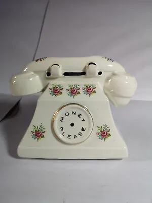Buy Kitsche Arthur Wood Telephone Money Box ~ Pottery Fine Art ~ Made In England • 16£